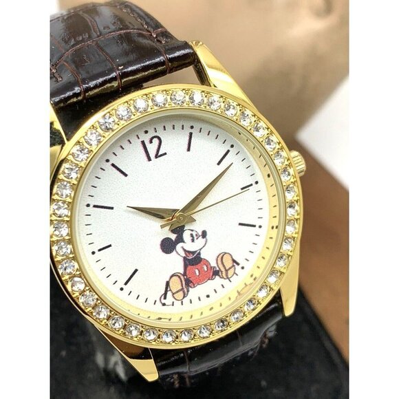 Disney Mickey Mouse Women's Watch WDS000379 White Dial Quartz Leather St… - Picture 13 of 14